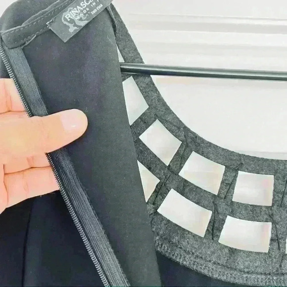 RINASCIMIENTO BLACK DRESS  STUDDED SIZE SMALL - Picture 7 of 10